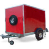 Single axle box trailer designed for light and easy use.
