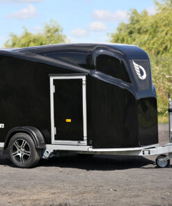 side profile view of the Debon Cargo 1300 Box Trailer