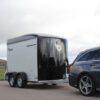 Debon C500 Box Trailer attached to a car.