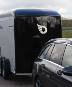 Debon C500 trailer attached to vehicle.