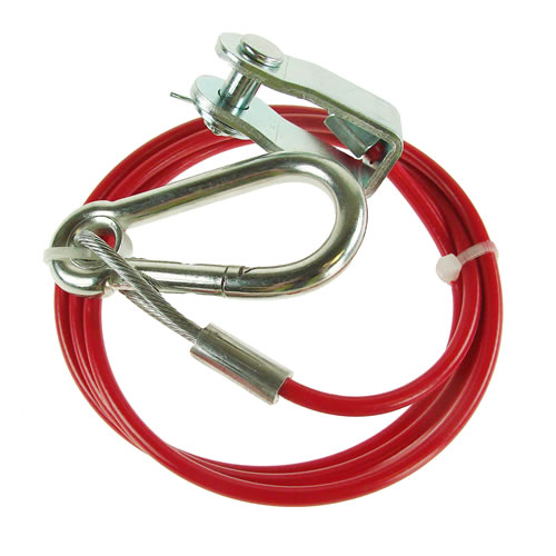 Breakaway Cable with CLEVIS PIN Fitting for Ifor Williams Horsebox & Trailer 