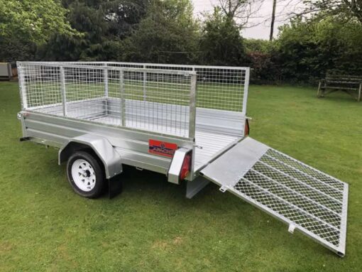 Apache 99B 8ft x 5ft Caged Trailer with Ramp Berkshire County Trailers