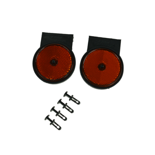 Erde 153 Front Round Reflector with Right Angled Bracket (Pair)