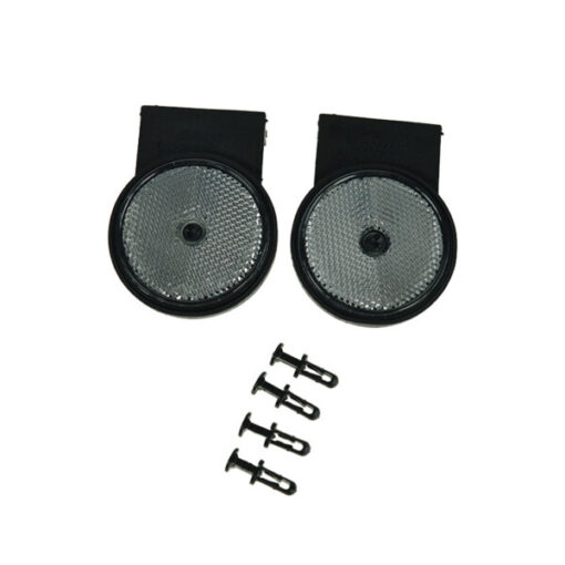 Erde PM310 Side Round Reflector with Right Angled Bracket (Pair)
