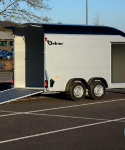 Debon C700 for Sale displayed with its ramp down and doors open.