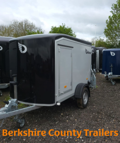 Debon C255 Box Trailer +Aluminium Sides + Side Door in Black
