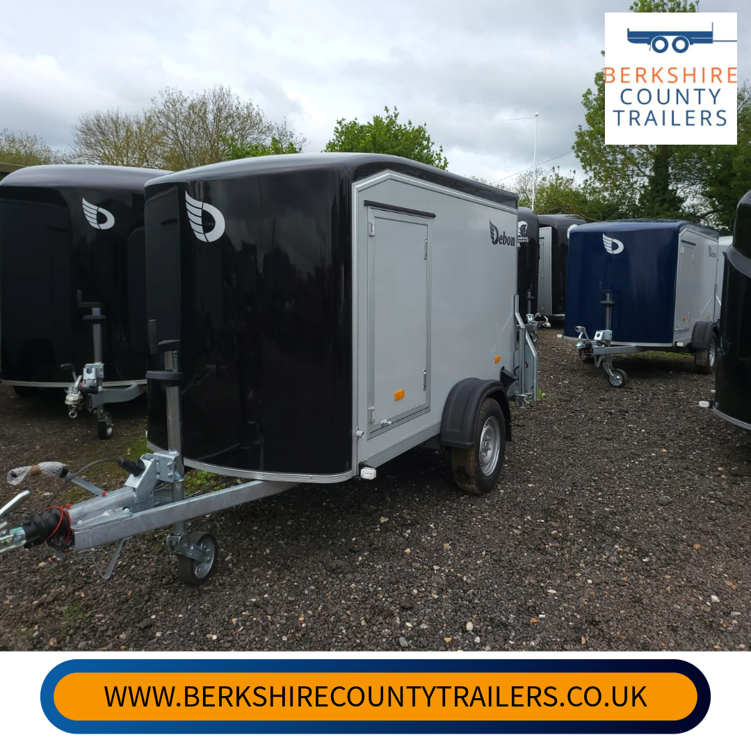 Debon C255 Box Trailer + Aluminium Sides + Side Door in Black - Berkshire County Trailers