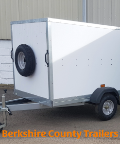 Tickners ECO644 Box Trailer + Side Door in White - Berkshire County Trailers