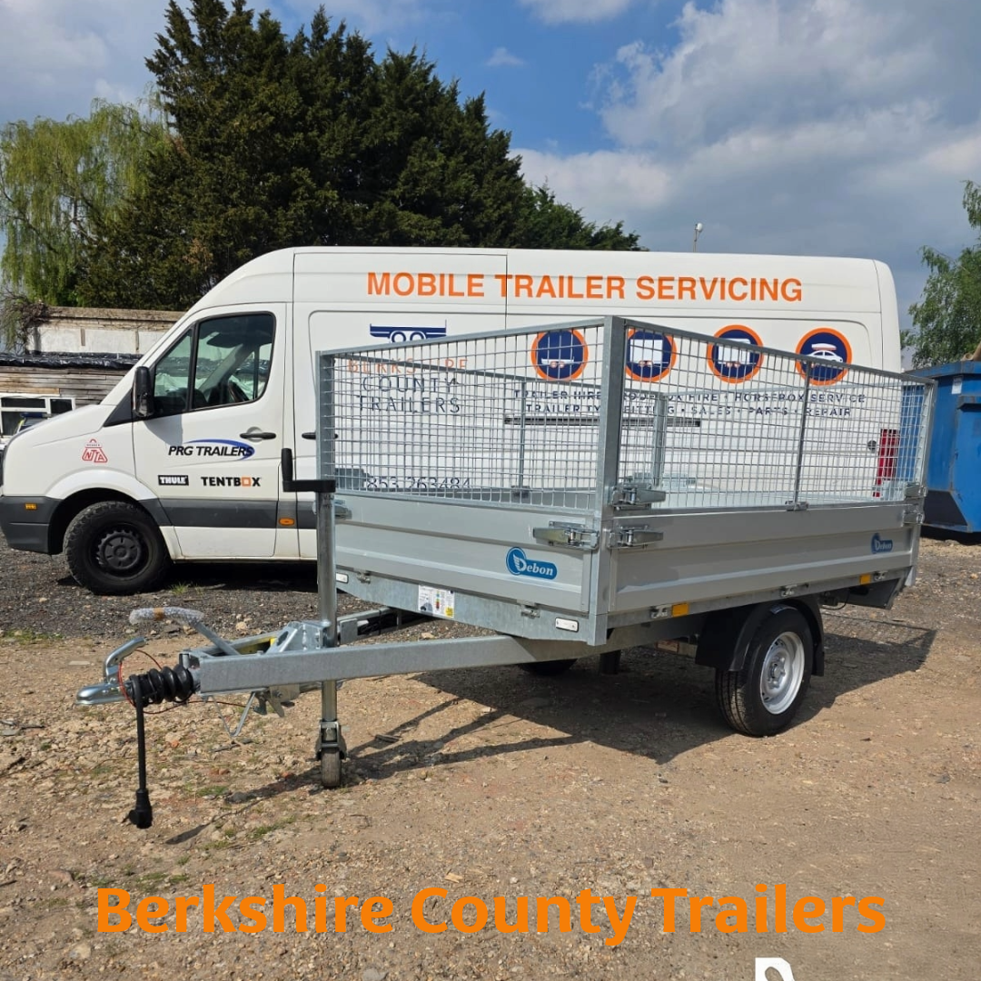 Debon PW0 1500 MGW Electric Tipper Trailer + Mesh Sides 8ft x 5ft - Berkshire County Trailers