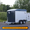 Debon C500 Box Trailer + Aluminium Sides + Side Door in Black