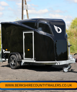 Debon Cargo 1300 Box Trailer + Side Door in Black